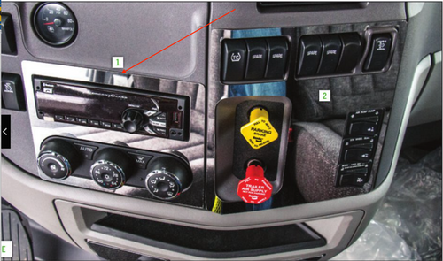 Interior Radio/HVAC Fits Peterbilt 567/579