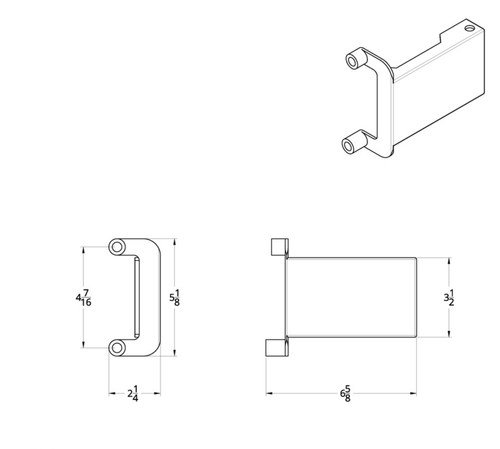 Light & CB Antenna Bracket For 2018-2025 Freightliner Cascadia - Driver