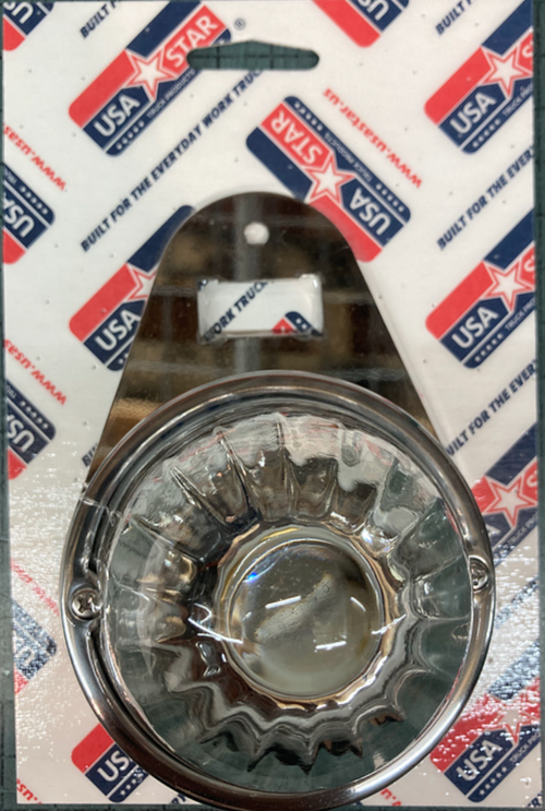 Teardrop Style Interior Dome Light PLATE - (1) Watermelon Light Holes - (1) Switch Hole Stainless 304 KW, T600 / T660 / T800 / W900