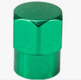 Valve Cap (Green) Metal