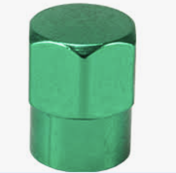 Valve Cap (Green) Metal