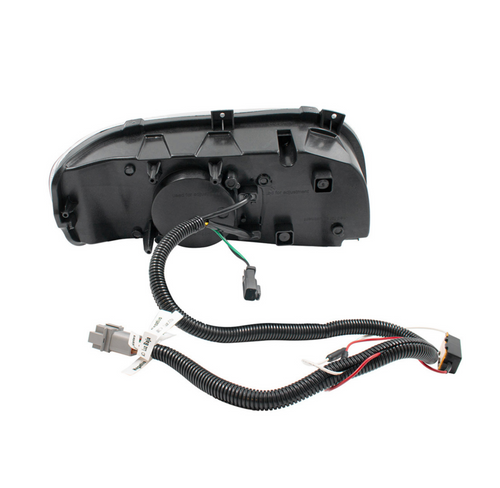 High Power LED Chrome Headlight With 8 LED Turn & 4 LED Position Light For 2008-2024 Peterbilt 389-Driver