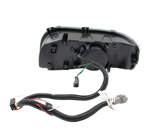 High Power LED Chrome Headlight With 8 LED Turn & 4 LED Position Light For 2008-2024 Peterbilt 389-Passenger