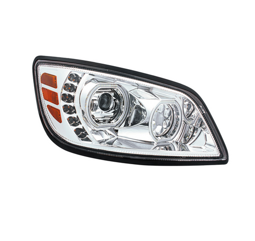 High Power 10 LED Chrome Headlight For 2005-2021 Hino 238/258/268/338-Passenger