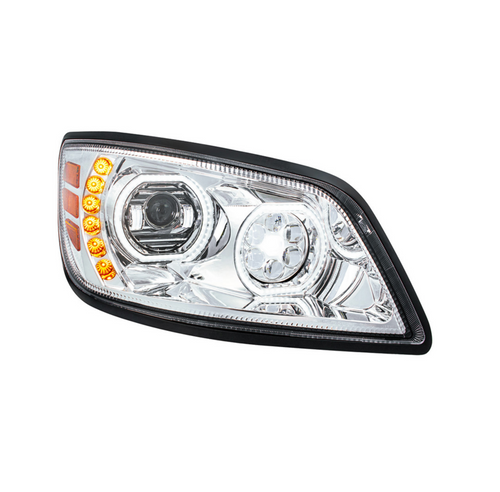 High Power 10 LED Chrome Headlight For 2005-2021 Hino 238/258/268/338-Passenger