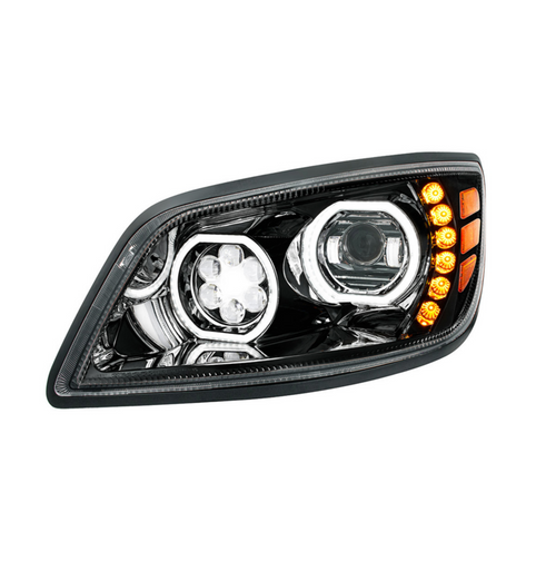 High Power 10 LED Blackout Headlight For 2005-2021 Hino 238/258/268/338-Driver