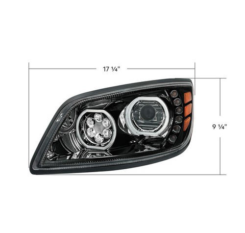High Power 10 LED Blackout Headlight For 2005-2021 Hino 238/258/268/338-Driver