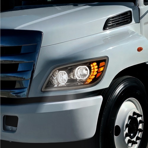 High Power 10 LED Blackout Headlight For 2005-2021 Hino 238/258/268/338-Driver