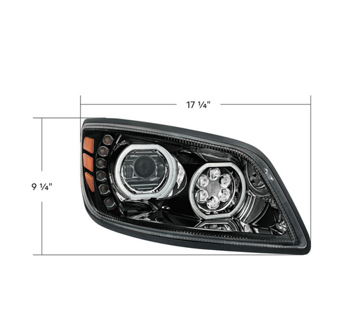 High Power 10 LED Blackout Headlight For 2005-2021 Hino 238/258/268/338-Passenger