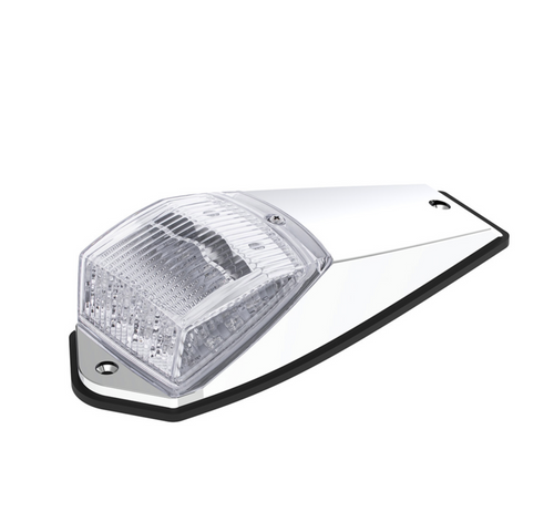 Double Fury 17 LED Light Grakon 5000 Style Square Cab Light - Amber & Green LED/Clear Lens