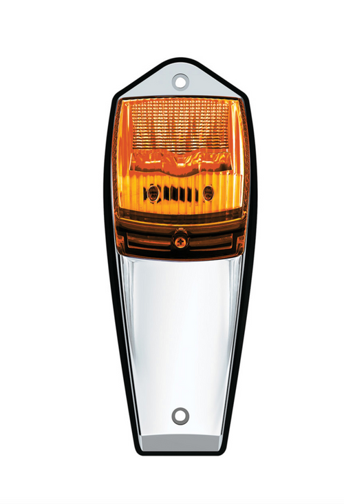 Double Fury 17 LED Light Grakon 5000 Style Square Cab Light - Amber & Green LED/Clear Lens