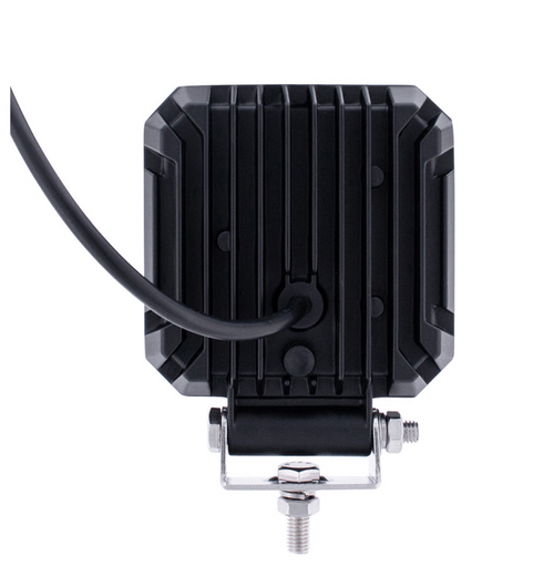 10 LED High Power LED Work Light With "U" Light Guide-Amber 12-24V DC.