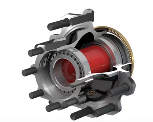 Conmet Hub Assembly Rear, Iron PreSet R Drive Hub, Axle stud Thread  3/4”-10 UNC - R.H.