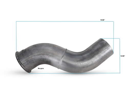 Premium 5" Aluminized Turbo Pipe fits Freightliner Century / Columbia 12.7L ( No Pyro)