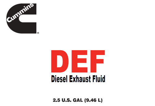 Cummins DEF Diesel Exhaust Fluid 2.5 Gal
