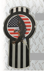 Emblem Color Black/Chrome Fits Kenworth Eagle