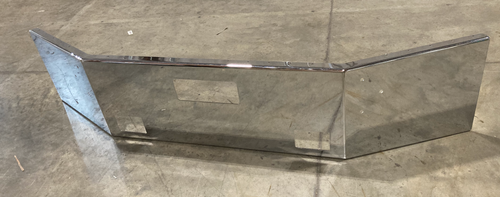 18” Chrome Bumper ( Mack CL Series ) W/ Set Back Axle & Single Tow Holes With 14 Bullet Hole In BTM Flange And Fog Lights Hole