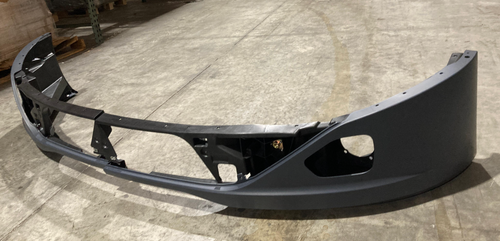 Front Bumper Assembly with Fog Light Cutout Fits Kenworth T680 W/Chrome Trim  (2021 & Newer)