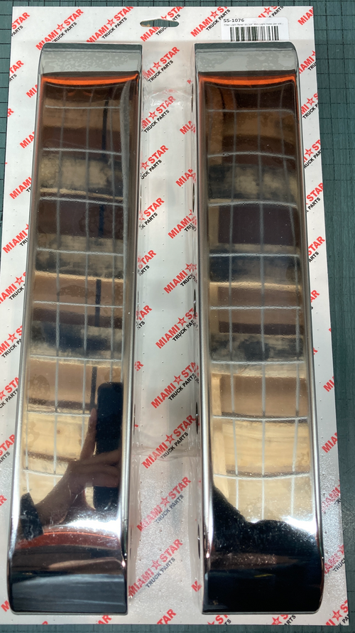 Filter Light Panel 12 (6) 3/4" Mini Light Holes per side - KW  T680, T880, T990 and PB 579. Fits Peterbilt/Kenworth/Freightliner)