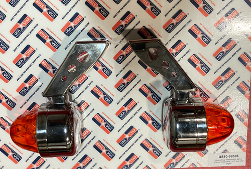 Amber/Amber Heavy Duty Watermelon Mirror Bracket (Extended 2/ 1/2" Out ) 90*