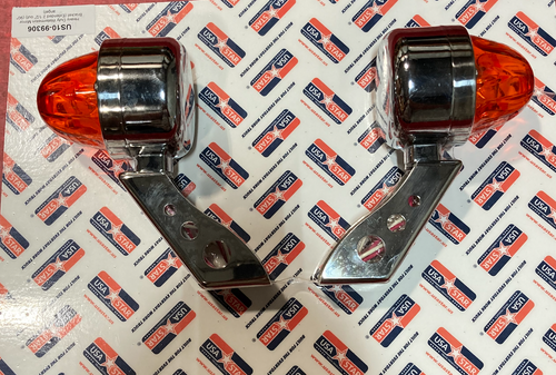 Amber/Amber Heavy Duty Watermelon Mirror Bracket (Extended 2/ 1/2" Out ) 90*