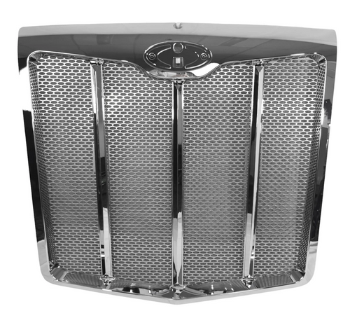 Hood Trim Plastic Chrome And Grille Insert Fits Peterbilt 579 2022+ With Bug Sreen