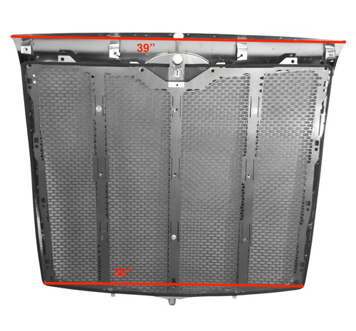 Hood Trim Plastic Chrome And Grille Insert Fits Peterbilt 579 2022+ With Bug Sreen