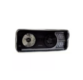 Headlight Black Fits Kenworth W900, T800, T600 With Dual Headlight Passenger Side