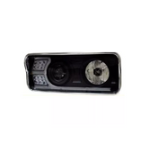 Headlight Black Fits Kenworth W900, T800, T600 With Dual Headlight Driver Side