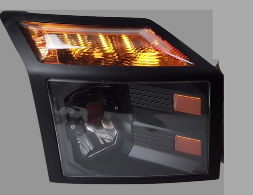 Headlight Black Halogen Fits Mack Anthem/CXU 2018+ Passenger Side