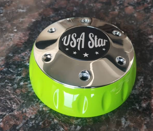 Green Bezel And Horn Chrome Button