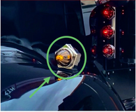 Super Heavy Duty Star Fender Light Fits Kenworth