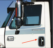 Door Handle Surrounds Fits International 4300 Stainless Steel ( Pair )