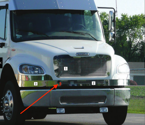 Lower Front Hood Grille Trim (Kit) fits Freightliner M2