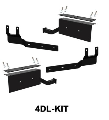 Down Low Half Tandem Fender Mounts Fits Peterbilt Low Air 22.5 (Low Pro) 2005+