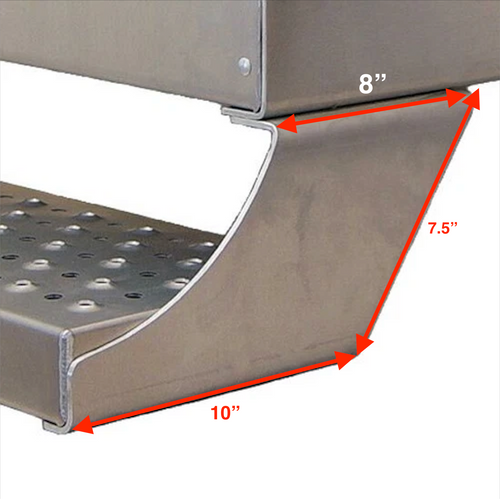 Aluminum Steel Bottom Step Brackets fits Freightliner Classic 1991-2009