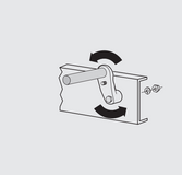 Pivot Bar Adapter Set, E-Coat