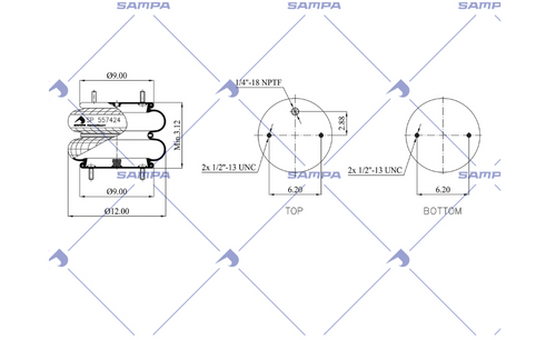 Air Spring Double Convoluted
