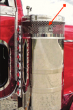 15" Donaldson Preferred Fit Breather Screens 2" Shorter  Fits Peterbilt Pair S.S.