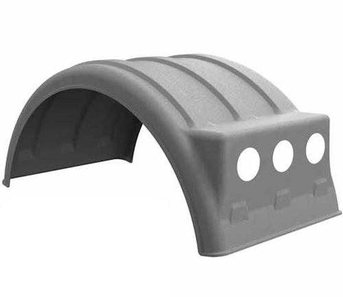 Minimizer Galvanized  w/ Lightbox 19.5" Dual Tires Fender Plastic Tires (445 or 455)( Each )( No light)