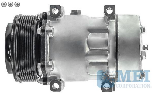 A/C Compressor w/Clutch Fits International MV, 4300 Cummins 6.7L L6, ISB 6.7
