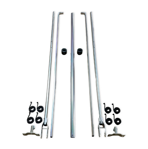 4-Spring Aluminum Electric Tarp System Kit for Dump Trucks (Up to 24 ft), External Mount (Includes Hardware)