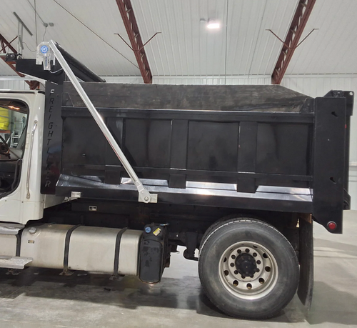 4-Spring Aluminum Electric Tarp System Kit for Dump Trucks (Up to 24 ft), External Mount (Includes Hardware)