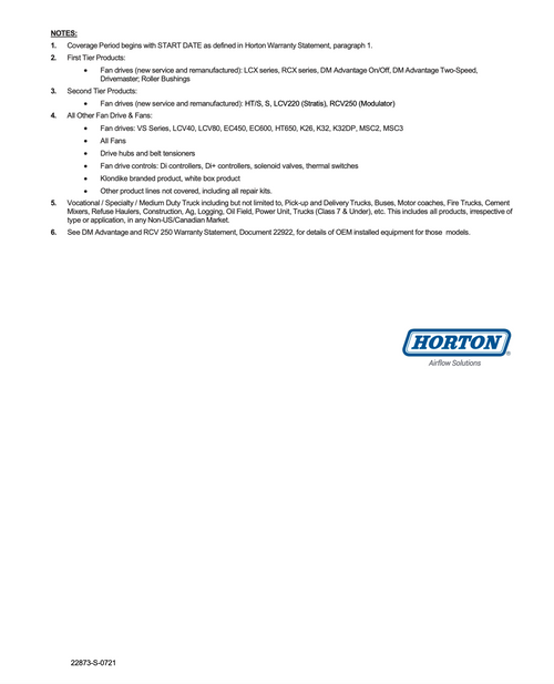 Horton Fan Clutch DM Advantage Fits Daimler, Freightliner Coronado, Cascadia DD15 Detroit  "No Core Require"