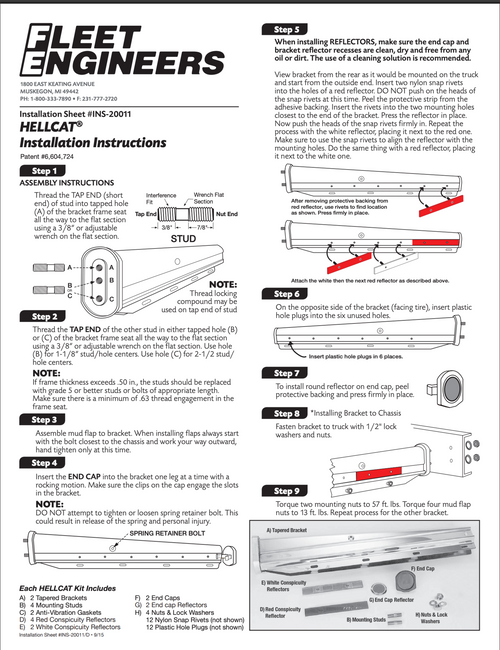Tramec Sloan Hellcat Straight Spring Loaded Flap Bracket, Straight, Black E-Coat Pair