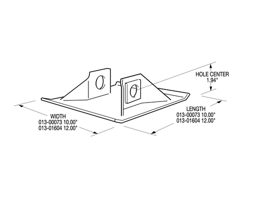 Tramec Sand Shoe Low Mount, 10"