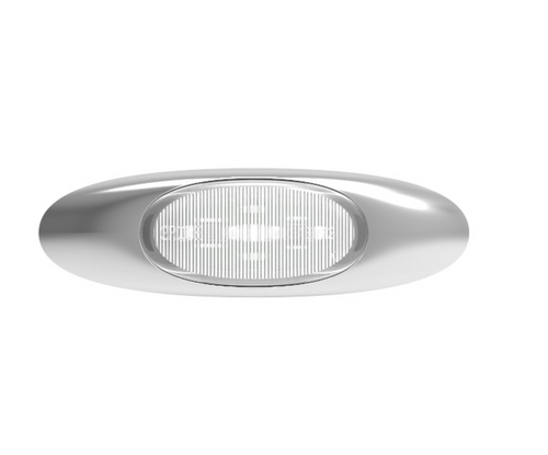 Grote Amber, with Clear Lens & Chrome Bezel MicroNova® LED Clearance Marker Lights