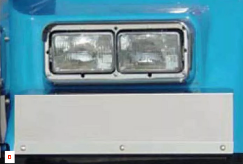 Fender Guards Blank Fits Kenworth W900L Stainless Steel