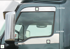 Top of Door Under Window Trims Fits International LT (Pair)