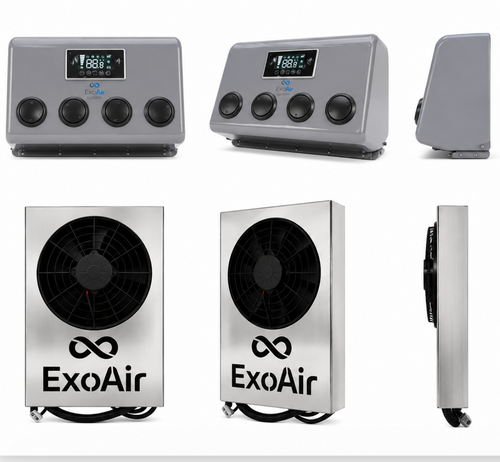 Exo-Air AC unit System Split Stainless Steel Cover